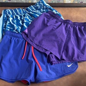 Nike Dri-Fit Shorts Set - Blue, Purple, Patterned